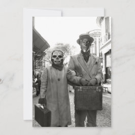 Freaky  Couple Halloween Party Kaart