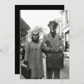 Freaky Couple Halloween Party Kaart (Voorkant / Achterkant)