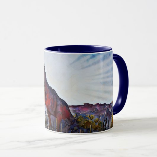 Freaky Dinosaur in de Mok van de woestijn (Voorkant rechts)