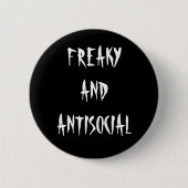 Freaky en antisociale Button (Voorkant)