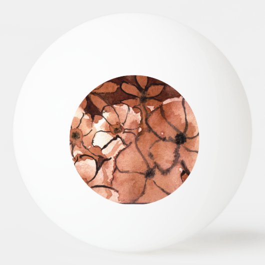 "Freaky Floral #2" Floral Ping Pong Ball (Voorkant)