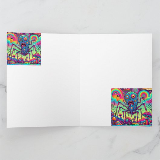 Freaky Fun De psychedelische creeper Kaart (Binnen)