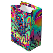 Freaky Fun De psychedelische creeper Medium Cadeauzakje (Voorkant Gekanteld)