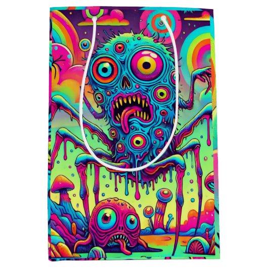 Freaky Fun De psychedelische creeper Medium Cadeauzakje (Voorkant)