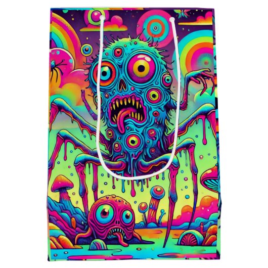 Freaky Fun De psychedelische creeper Medium Cadeauzakje (Achterkant)