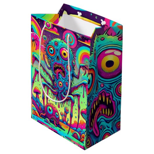 Freaky Fun De psychedelische creeper Medium Cadeauzakje (Achterkant Gekanteld)