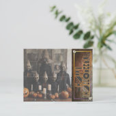 Freaky Halloween gemaskerde figuren Feestdagenkaart (Staand voorkant)