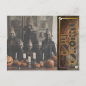 Freaky Halloween gemaskerde figuren Feestdagenkaart (Voorkant)