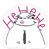 freaky hamster meme sticker
