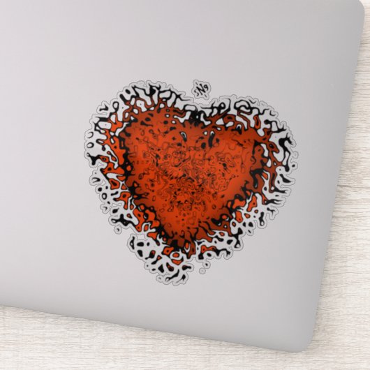 Freaky hart v1 sticker (Detail)