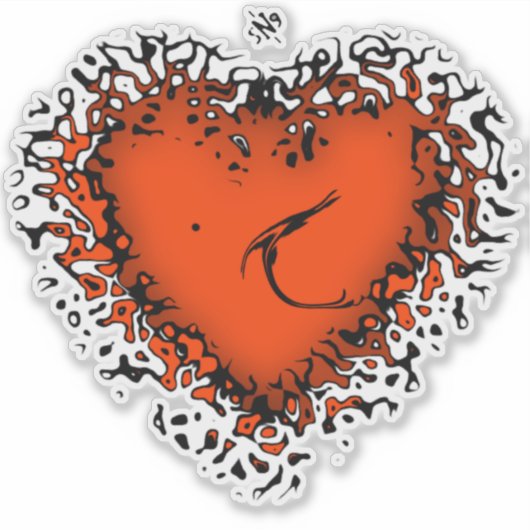Freaky-hart v4.2-sticker sticker (Voorkant)