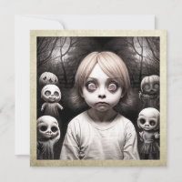 Freaky Kind met Grote Ogen Halloween