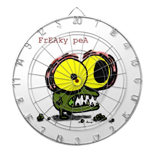 Freaky Pea Dartboard Dartbord (Voorkant)