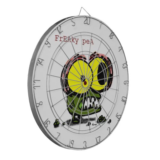 Freaky Pea Dartboard Dartbord (Voorkant Links)