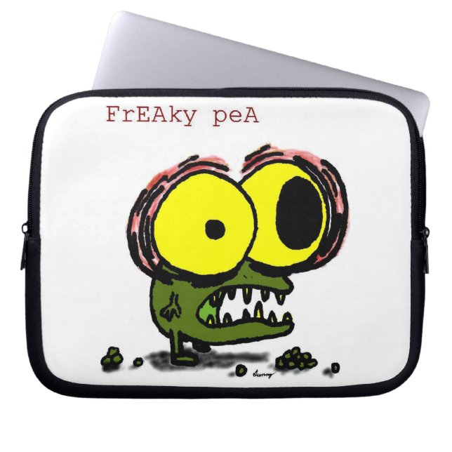 Freaky Pea-laptophoes Laptop Sleeve (Voorkant)