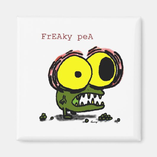 Freaky Pea Magnet (Voorkant)
