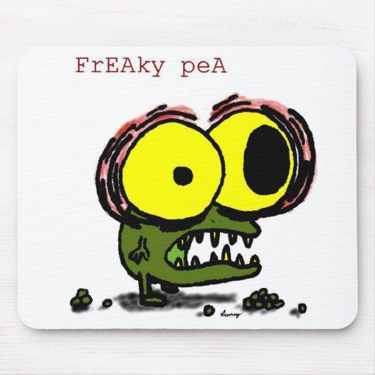 Freaky Pea Mousepad Muismat (Voorkant)