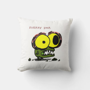 Freaky Pea Pillow - Green Kussen