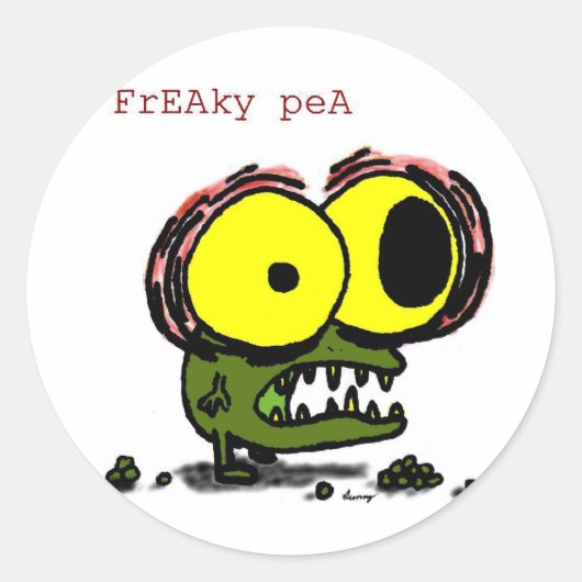 Freaky Pea Stickers (Voorkant)