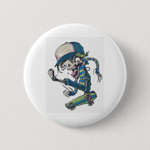 freaky skateboard ronde button 5,7 cm
