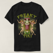 Freaky Tiki Gods Totems Idols Retro Tropical Polyn T-shirt (Design voorkant)