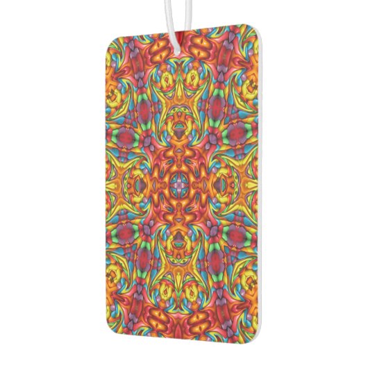 Freaky Tiki Red  Fractal Kaleidoscope Luchtverfrisser (Links)