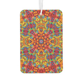 Freaky Tiki Red  Fractal Kaleidoscope Luchtverfrisser