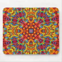 Freaky Tiki Red  Fractal Kaleidoscope