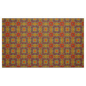 Freaky Tiki Red  Fractal Kaleidoscope Stof (Fat Quarter)