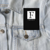 Freaky Vetgedrukte Typografie Zwart en Wit Design Button (Insitu)