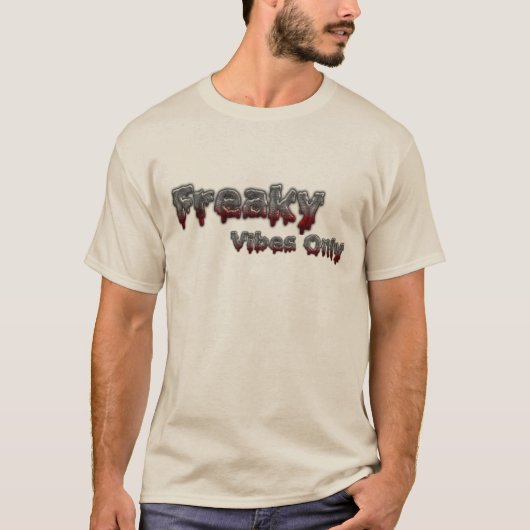 "Freaky Vibes Only"-dgn3 by Maaya Prints, Men's T-shirt (Voorkant)
