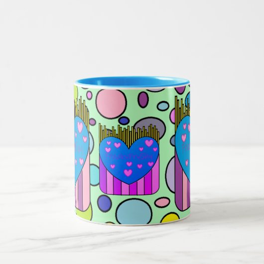 FreakyFry Cup Tweekleurige Koffiemok (Center)