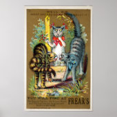 Frears Cat Trade Card #3 (van 6) Poster (Voorkant)