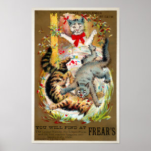 Frears Cat Trade Card #4 (van 6) Poster