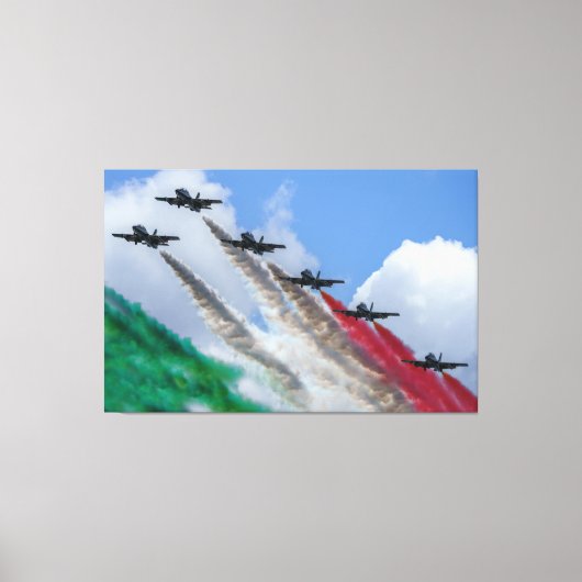 Frecce Tricolori Canvas Afdruk (Voorkant)