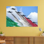 Frecce Tricolori Canvas Afdruk (Insitu (Woonkamer))