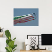 Frecce Tricolori-Poster afdrukken Poster (Thuiskantoor)