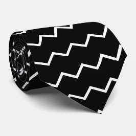 Frech, grafisch stropdas zwart-wit