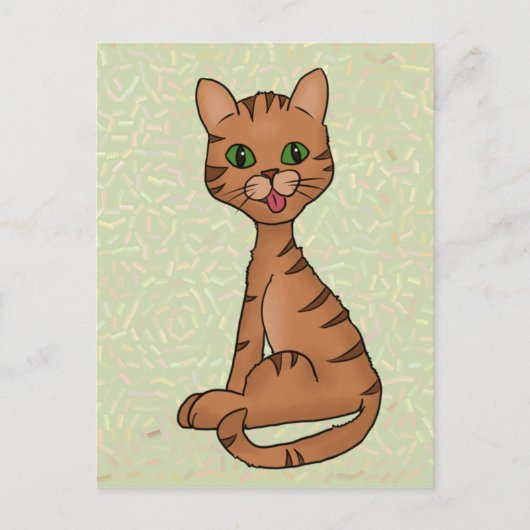 freche Katze Briefkaart (Voorkant)