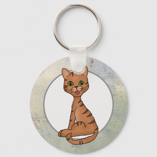 freche Katze Sleutelhanger (Voorkant)