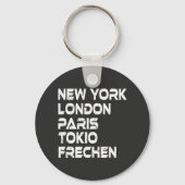 Frechen NY London Paris Tokio Sleutelhanger (Voorkant)