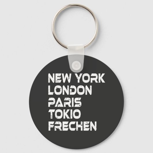Frechen NY London Paris Tokio Sleutelhanger (Voorkant)
