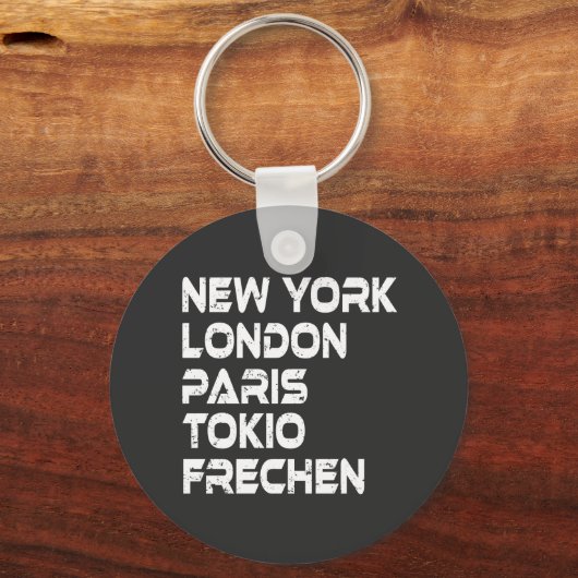 Frechen NY London Paris Tokio Sleutelhanger (Voorkant)