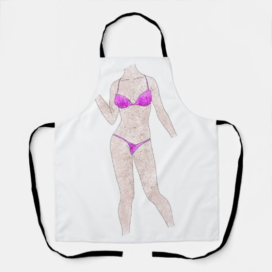 FrecKadergefreckeerde Bikini-schitterende Apron Schort (Voorkant)