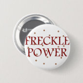 Freckle Power Ronde Button 5,7 Cm (Voorkant /achterkant)