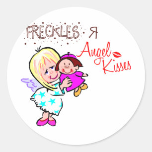 Freckles are Angel Kisses Ronde Sticker