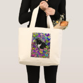 Freckles in Butterflies II - Tux Kitty Cat Grote Tote Bag (Voorkant (product))
