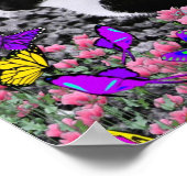 Freckles in Butterflies II - Tuxedo Cat Poster (Hoek)