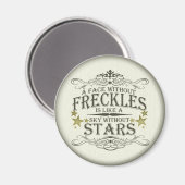 Freckles is Cute Magneet (Voorkant / Achterkant)