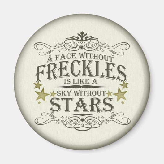 Freckles is Cute Magneet (Voorkant)